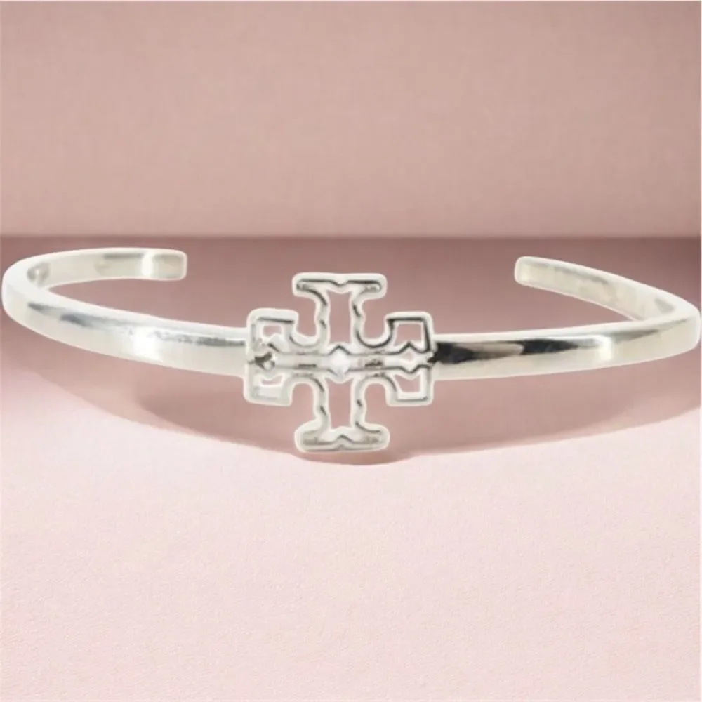 TORY BURCH BRITTEN SILVER BRACELET